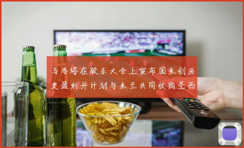 马洛塔在股东大会上宣布国米创历史盈利并计划与米兰共同收购圣西罗